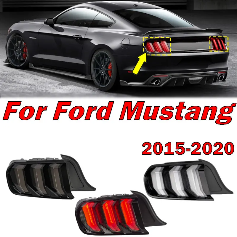 

For Ford Mustang 2015 2016 2017 2018 2019 2020 LED Tail Light Brake lights Driving Light Taillight Assembly FO2800238 FO2801238