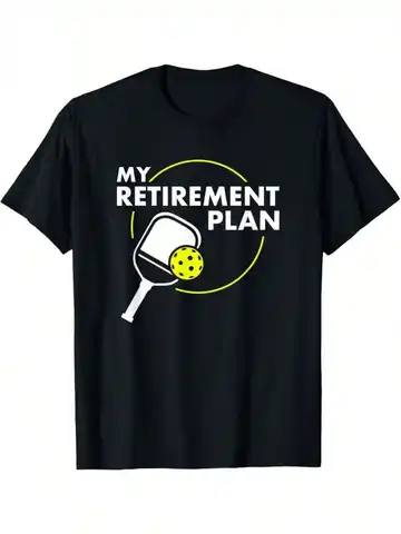 My Retirement Plan Pickleball T-Shirt | Funny Retired Pickleball Player Graphic Tee for Men Women Gift
