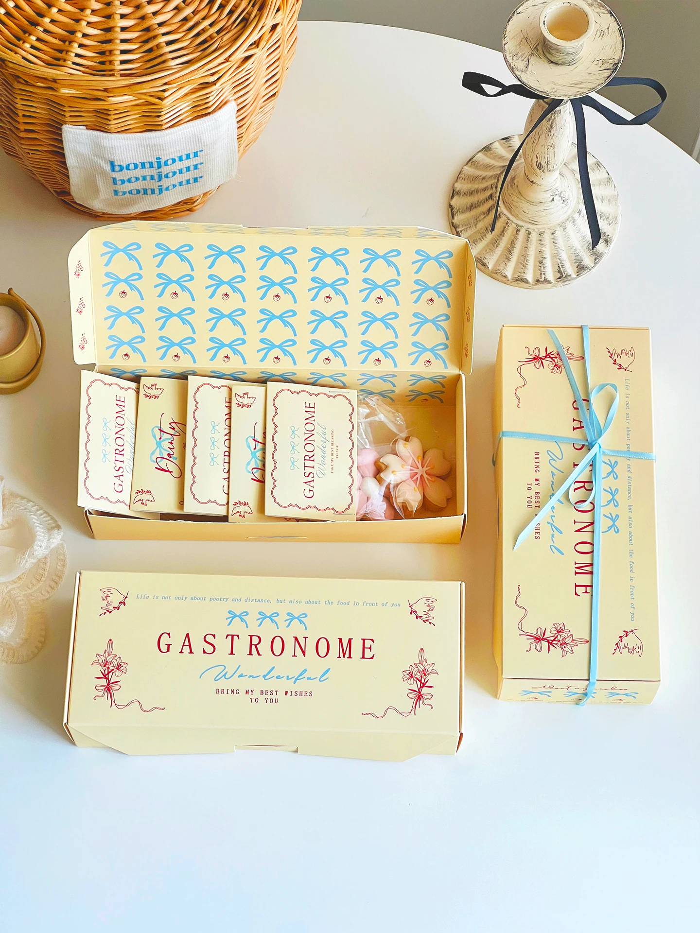 Valentine's Day Gift Box Baked Cookies Cake Dessert Packaging Box Qixi Festival Snack Packaging Box 520 Accompanying Gift Box
