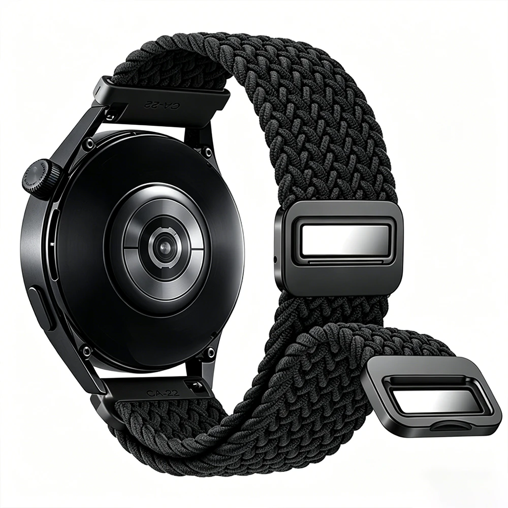 Magnetic Buckle Braided Nylon Watch Strap For COROS PACE 4 3 2/PACE Pro 20mm 22mm Band For COROS APEX 42mm 46mm APEX 2Pro 4 Belt