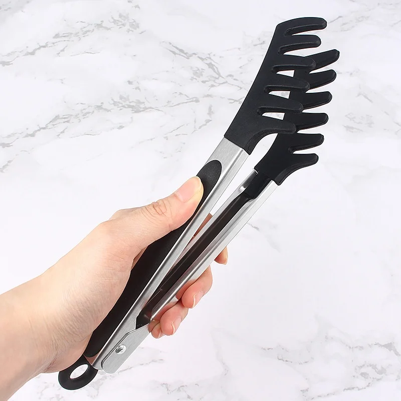 

1pc Silicone Stainless Steel Spaghetti Clip With Silicone Noodle Holder For Household Kitchen Tools Clips Noodle Pasta Food Clip