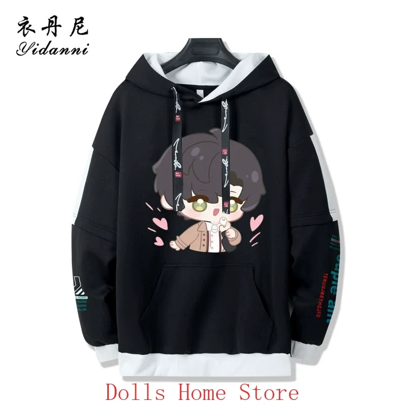 

Anime Love and Deepspace Xavier Sylus Game Cosplay Costumes Unisex Hood Hoodie Long Sleeves Tops Sweaters Pollover Clothing Gift