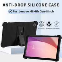 For Lenovo M8 4th Gen 8inch Tablet Case Stand TB-300FU/XU TB301FU XU Anti-fall silicone protective shell