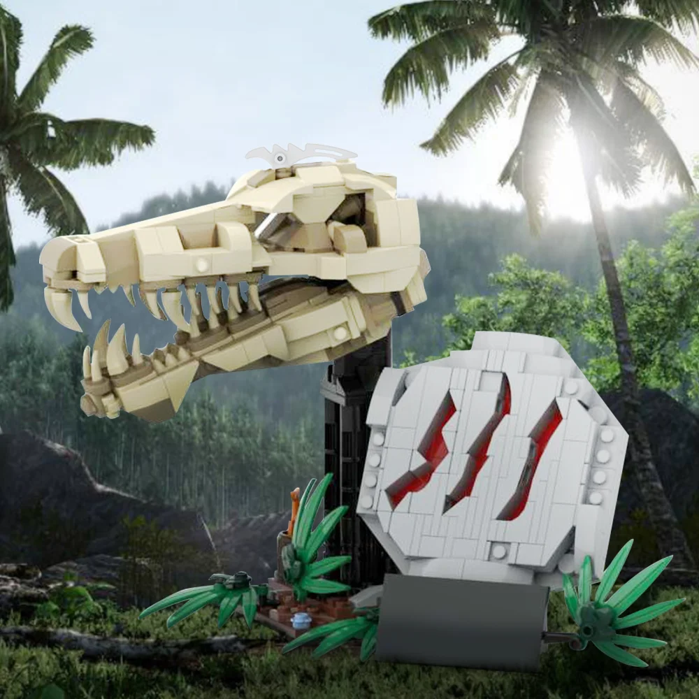 

Модель блока MOC Spinosaurus, модель динозавра, ископаемые серии, блоки, кирпичные игрушки, декоративные украшения, Детская модель