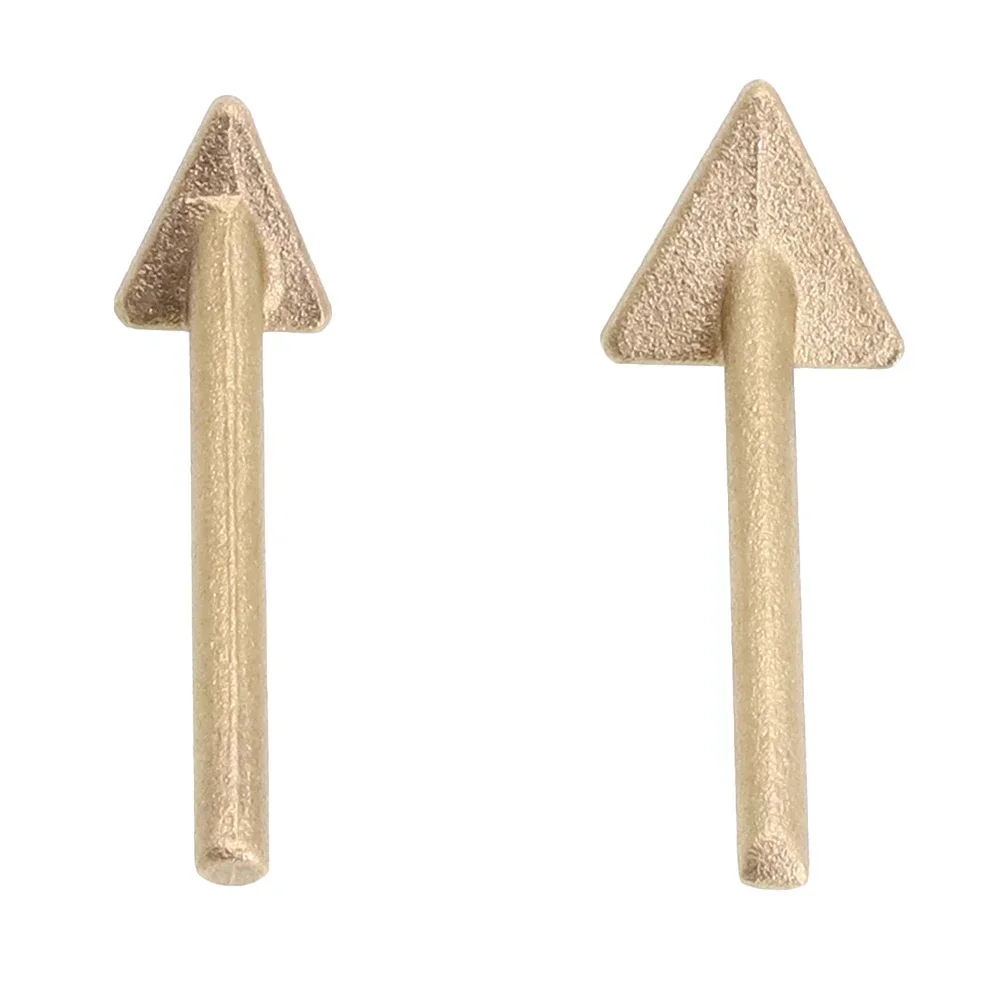 2pcs Plastic Welder Soldering Iron Tips Copper Plastic Repair Triangular Smoothing Head Welding Tips Tool Parts Replaceable