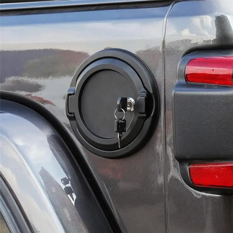 Superior-Car Fuel Gas Tank Cap Cover Locking Fuel Door With Key For Jeep Wrangler JL JLU 2018-2023 Tank Cover