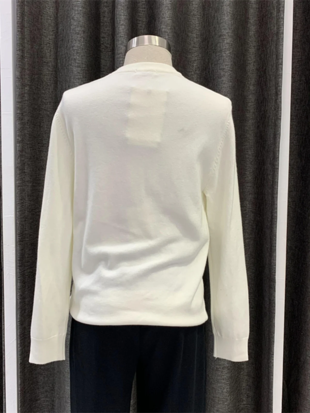 

Loose Casual round Ne Knitted Sweater TENG Anti-Pilling Dermatological Fce Men's Pure Color Versatile Low Ne Knitwear