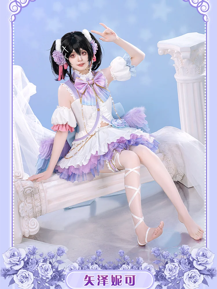 Nico yazawa cosplay vestido traje anime lovelive jogo feminino role play roupas halloween comic-con festa uniforme pré-venda 2025