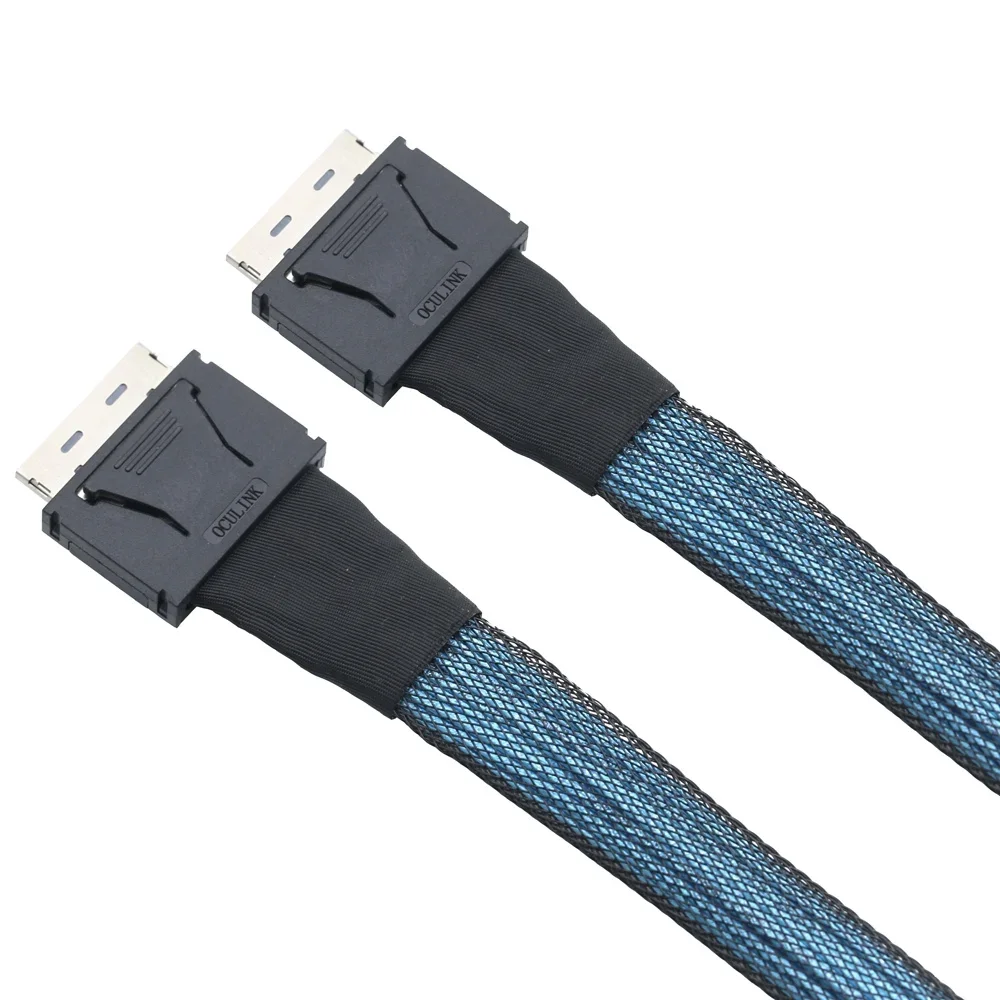 Oculink SFF 8611 8I to SFF 8611 8I Data Transfer Cable for Server, PCIe4.0 Connection, GEN3