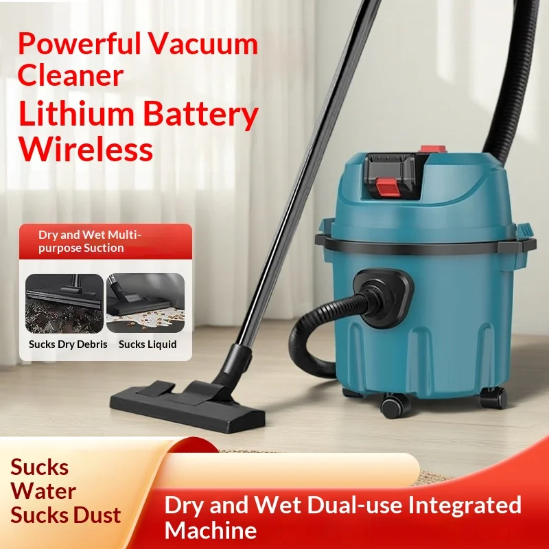 Industrial-Grade High-Power Land Reclamation Cleaning Site High-Suction Barrel Warehouse Car Wash Water Suction Vacuum Cleaner