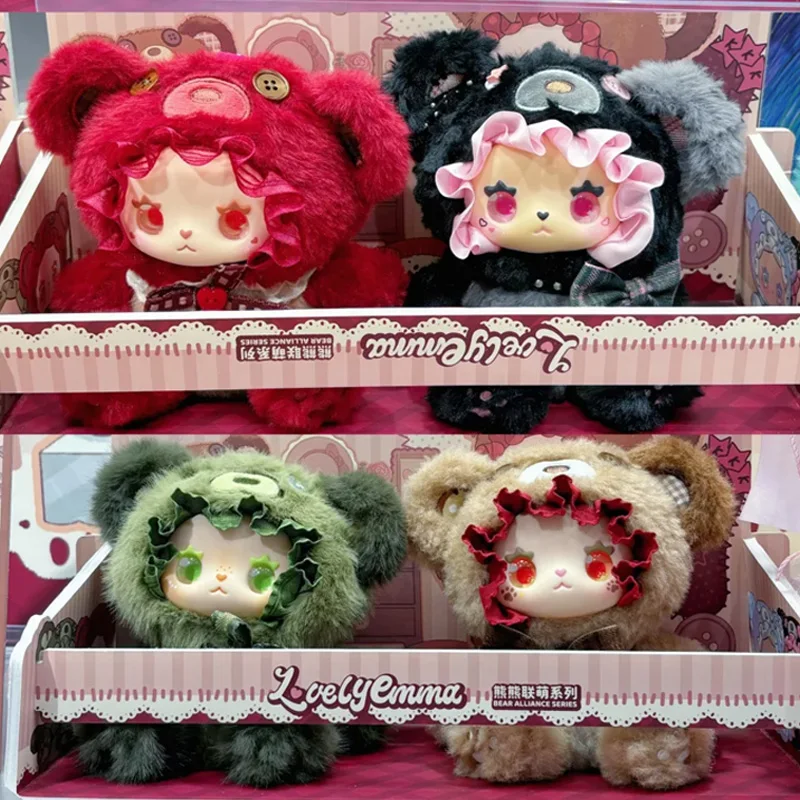 جميل إيما الدب التحالف سلسلة صندوق أعمى لطيف إيما الفينيل دمية صندوق الغموض الدب مفاجأة حقيبة عمل أرقام أفخم قلادة اللعب