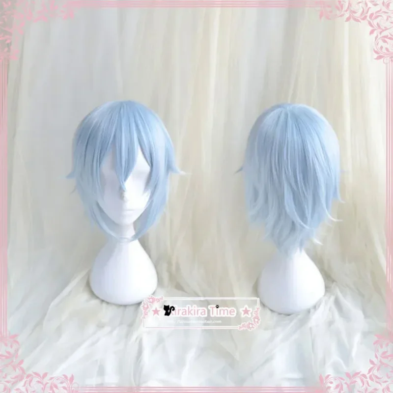 Tamaki Yotsuba IDOLiSH7 Cosplay Wig Blue Short Wigs Costume Party Heat Resistance Synthetic Hair Free Wig Cap