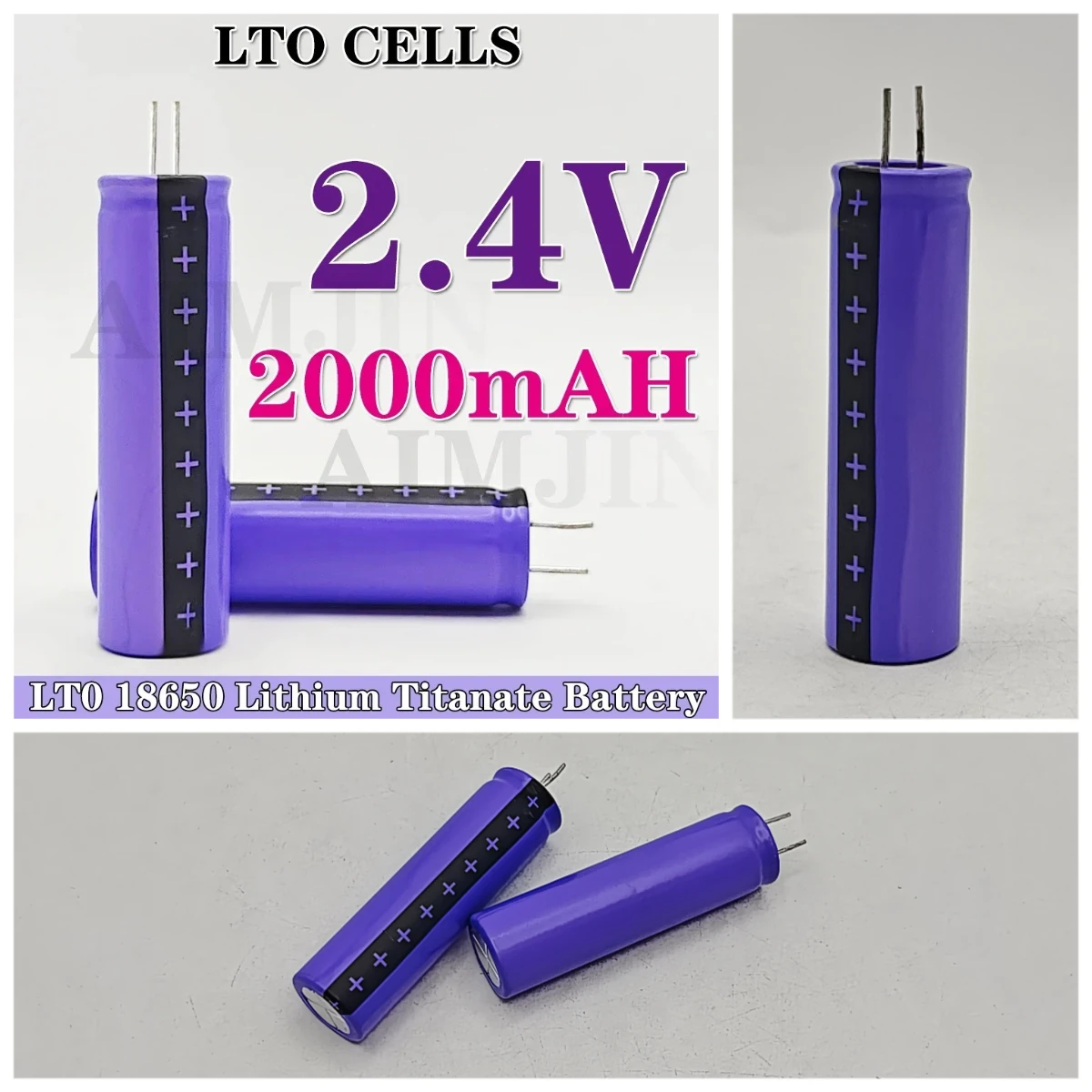 

2.4V 2000mAh LTO 15C Rechargeable Low Temperature Battery 25000 Cycles Flashlight 2.4V 2.0ah 18650 Lithium Titanate Battery
