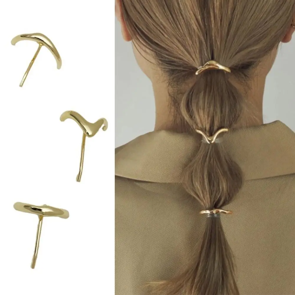 New Metal Ponytail Holder Strong Hold French High Ponytail Hair Buckles Decorative Barrettes Fine Hair Jaw Clips for Women