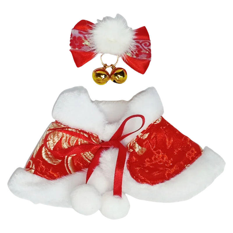 

For 15-17cm Clothes for Labubu New Year and Spring Festival ancient Hanfu-style vinyl clothing pendant for Labubu outfits