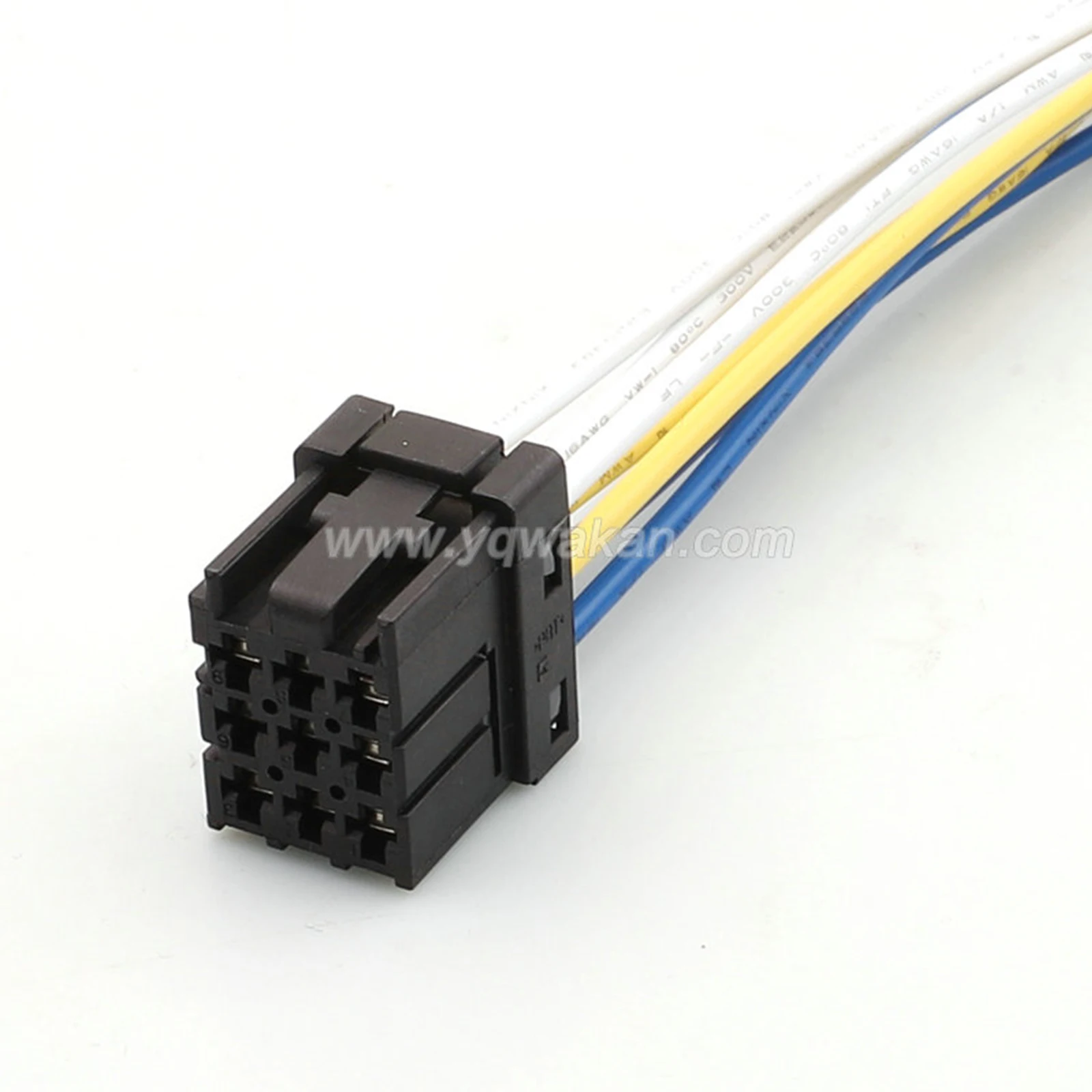 9 PIN Connector Wiring Harness Unsealed 2.8mm Series Female Connectors Cable Plug 1-968307-2 With Terminals
