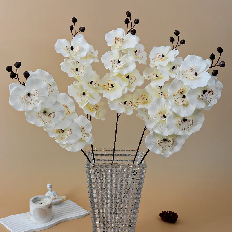 

2pc Simulation Phalaenopsis Wedding Wedding Ceiling Flower Interior Decoration Flower Butterfly Orchid Road Flower Arch Fake Flo