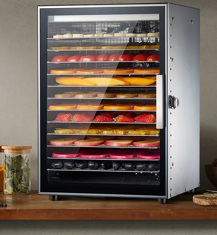 Máquina de frutas secas, frijoles solúdos, secador de frutas, alimentos comerciales, aperitivos para mascotas, carne seca, alimentos para el hogar, secador de aire, electrodoméstico