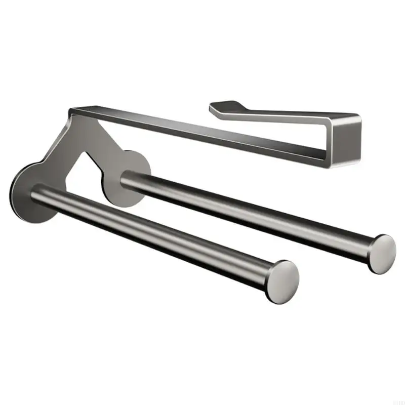 

Under Cabinet Double Rod Organizers For Paper Towels Cling Wrap Enduring