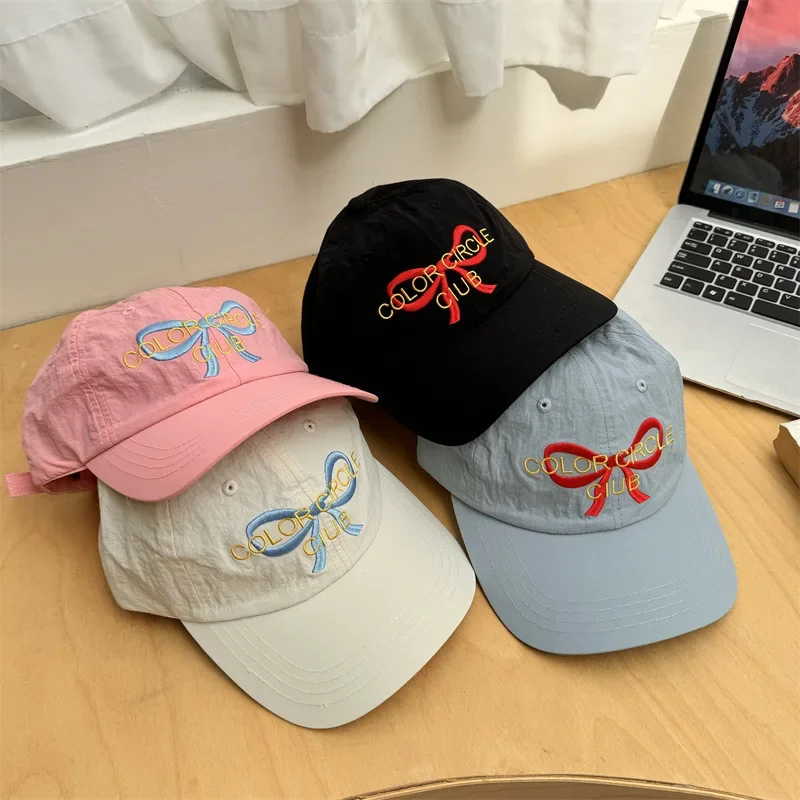 Letter Embroidery Quick-Drying Baseball Cap All-Match Face-Looking Small Summer Sunshade Outdoor All-Matching