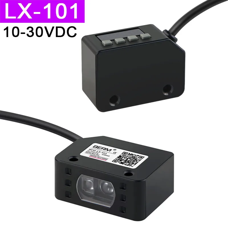 

LX-101 Интеллектуальный переключатель маркировки LX-101-P Коррекция распознавания Датчик позиционирования разделения цветов 10 ~ 30 В постоянного тока