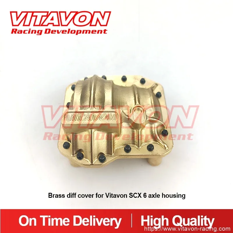 

VITAVON CNC Brass Diff Cover fits for Vitavon SCX6 Front Axle housing only