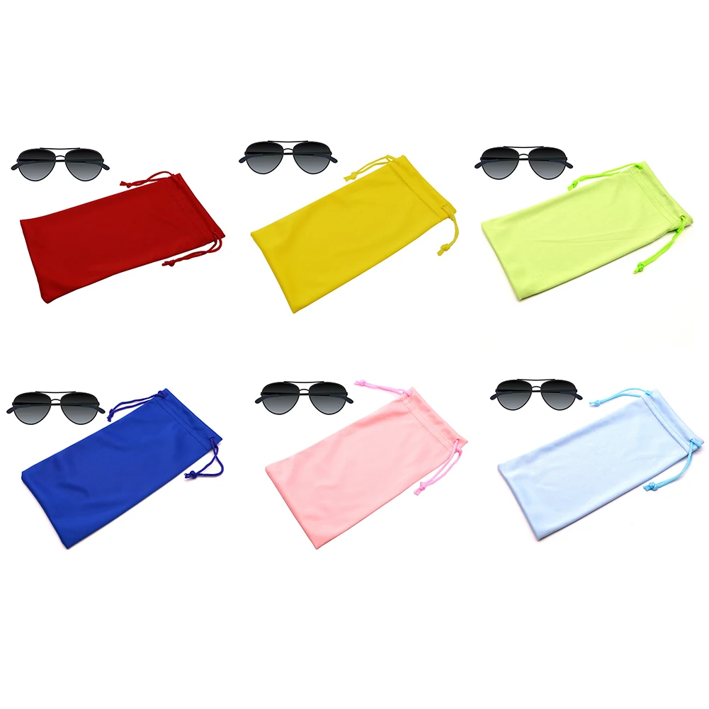 New Spectacle Cloth Bag Sunglasses Drawstring Pouch Myopia Glasses Case Soft Eyeglasses Pocket Portable Eyewear Accessories