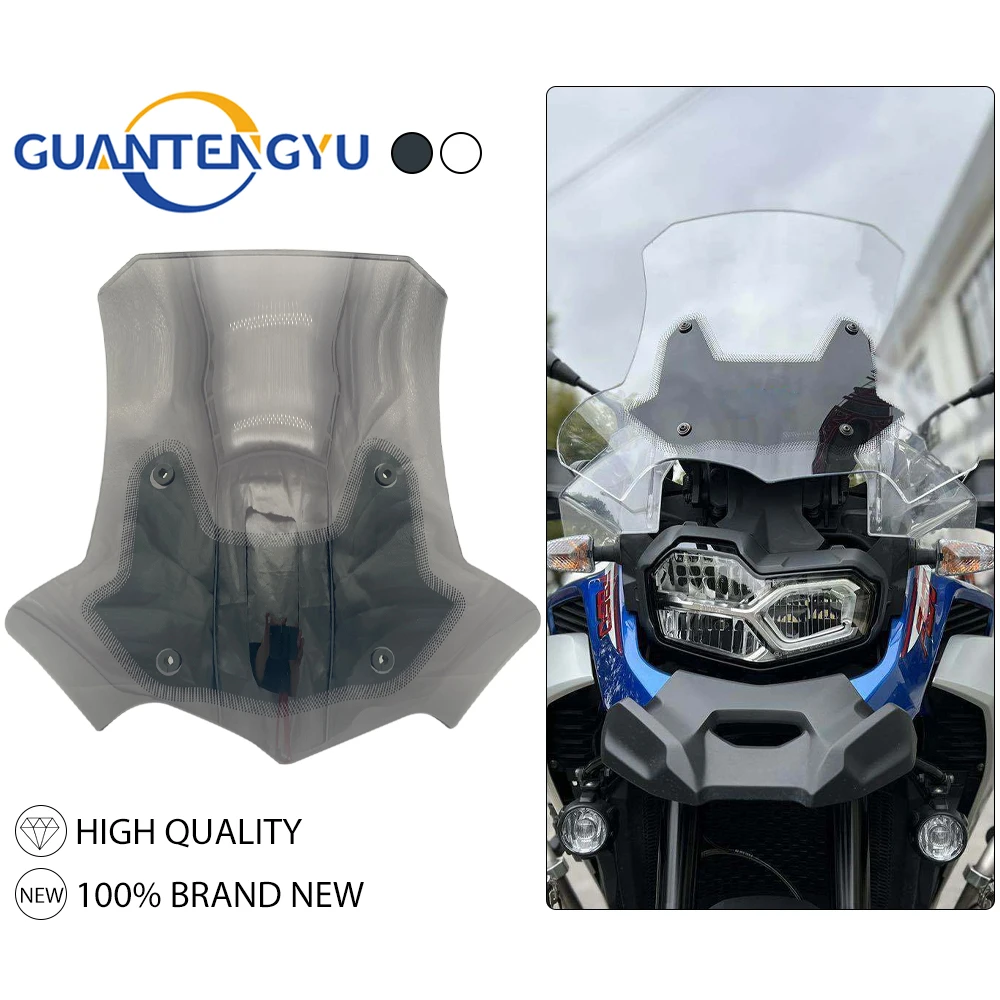 

Motorcycle Windshield Transparent Wind Shield Smoked Grey Windscreen Fit For BMW F850GS Adventure F 850 GS F850 Adv 2019-2023