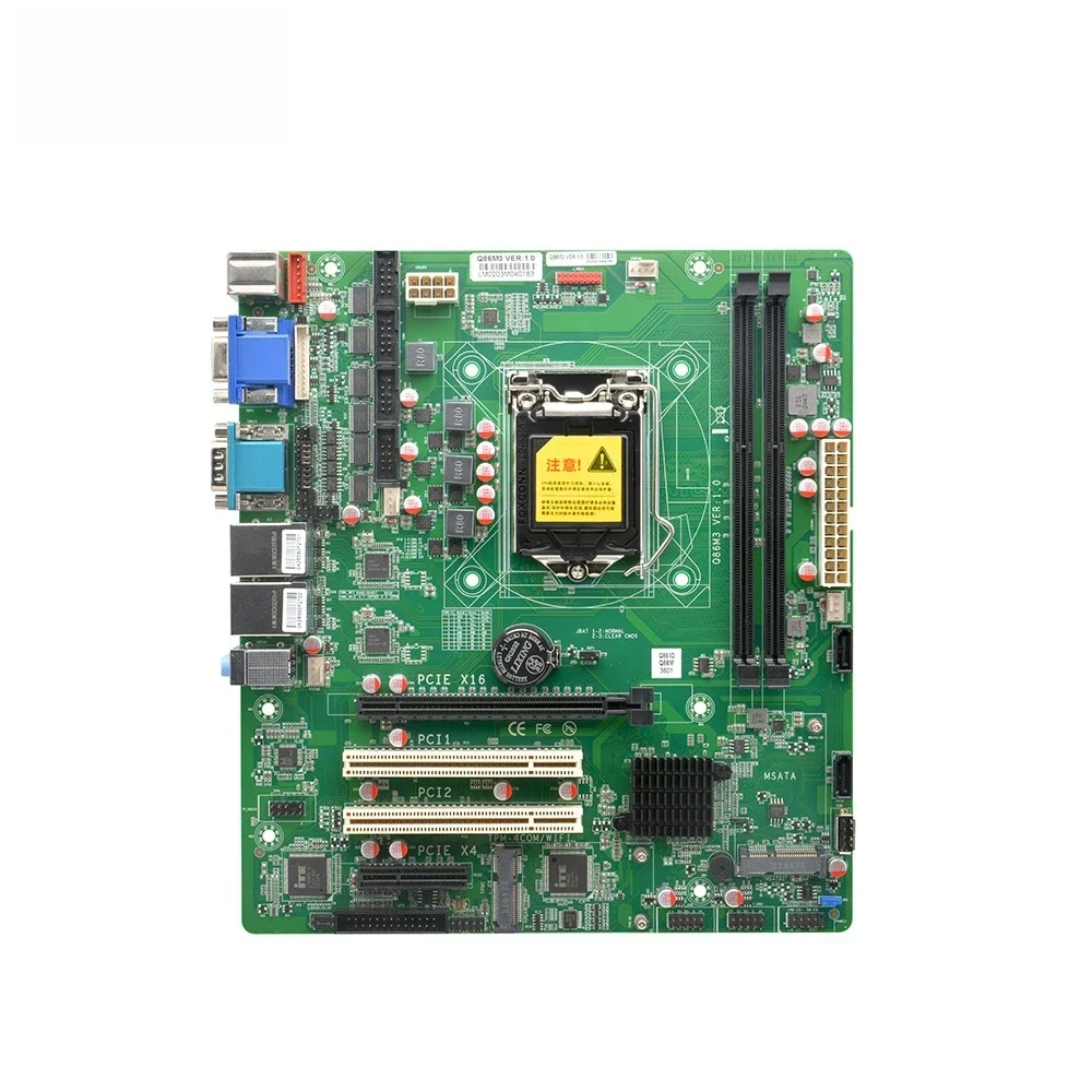 ضمان جديد 3 سنوات ATX Q85 LGA1150 I3 I5 I7 معالج 2 DDR3 HD VGA 2 LAN 11 USB PCIE Win10 Linux اللوحة الأم الصناعية #3