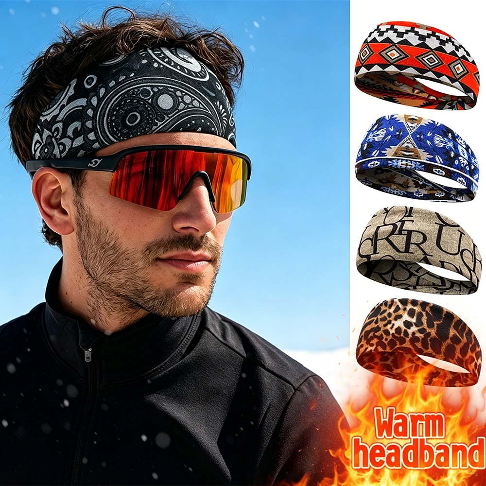 Fleece Ear Warmer Band - Флисовая повязка на голову с принтом,