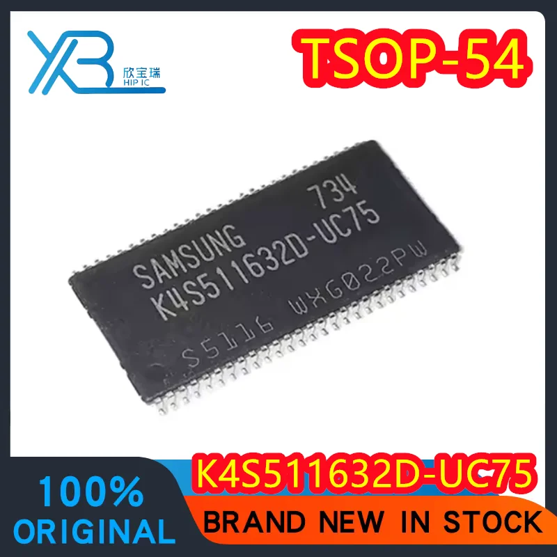 (5/10pieces) K4S511632D-UC75 TSOP-54 64MB SDRAM chip memory IC 100% original electronics brand new