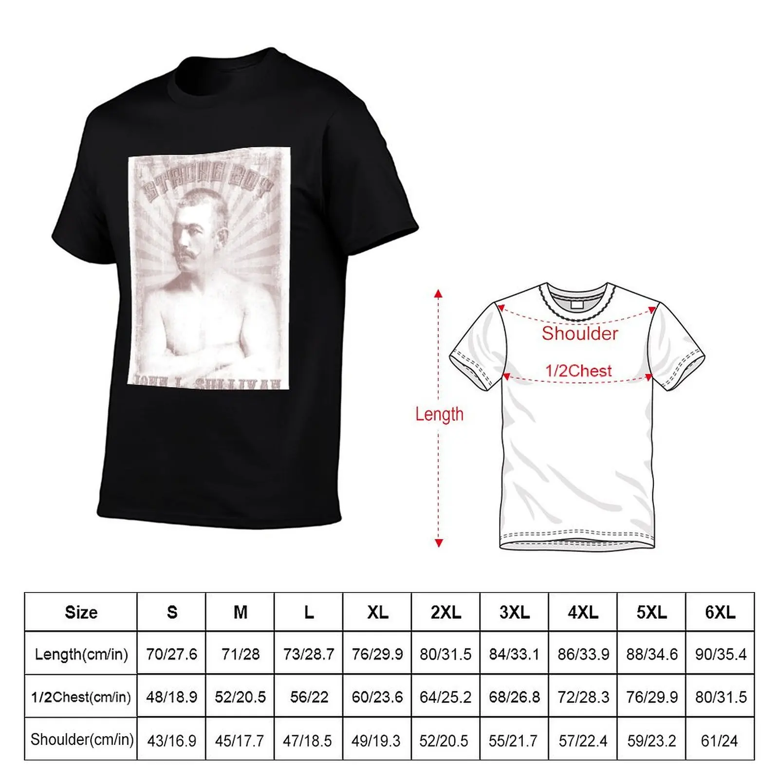 John L. Sullivan Boxing Legend. T-Shirt Minimal Art Print T-Shirt