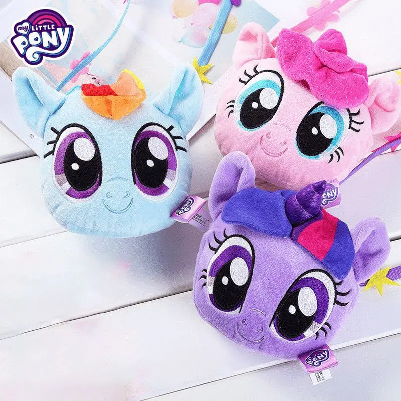 

Kawaii My Little Pony Crossbody Bag Pinkie Pie Fluttershy Rainbow Dash Cute Anime Doll Wallet Mini Storage Bag Gift Toys