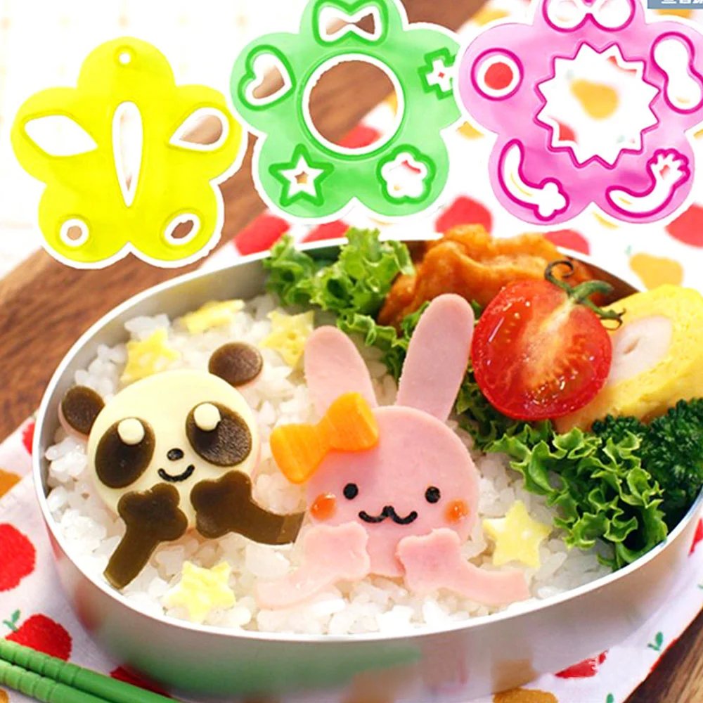 

Cute Sushi Rice Mold Animal Shape Rice Ball Moulds Makers Plastic Sushi Molds Decor Cutter Sandwich DIY Kitchen Tool for Bento