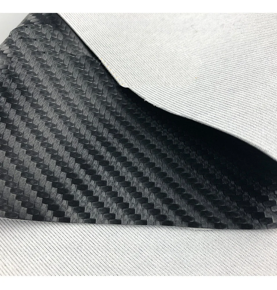 0.8 مللي متر بولي PU ألياف الكربون عالية تمتد محبوك تقليد بولي Leather الجلود للمفروشات الداخلية سيارة الجلود مبطن السيارات DIY الأقمشة