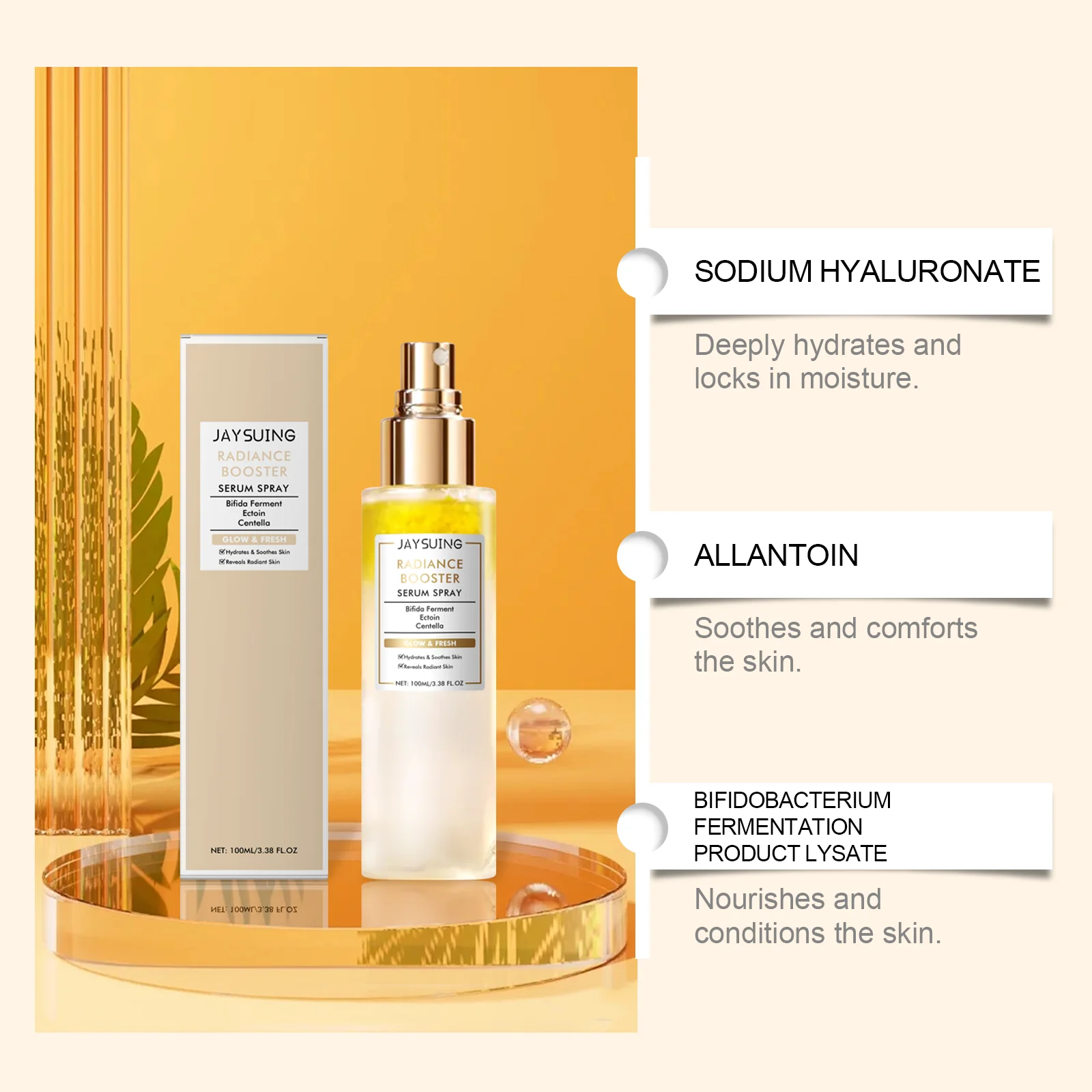 Brightening Hydrating Soothing Face Mist Spray Calming Redness Relief Nourishing Daily Moisturizer Toner All Skin Types Care