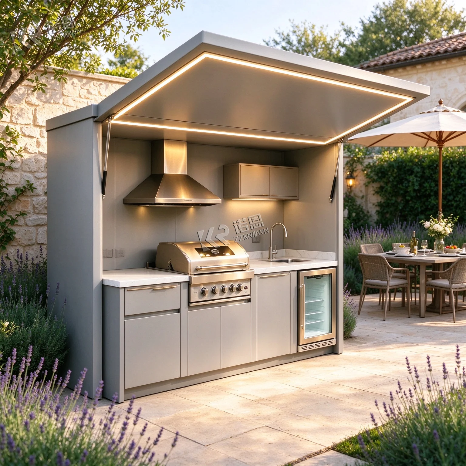 Roasted Root Vegetable Friendly Versatile Outdoor Kitchen For Carrot Asparagus Handling Outdoor Kitchen