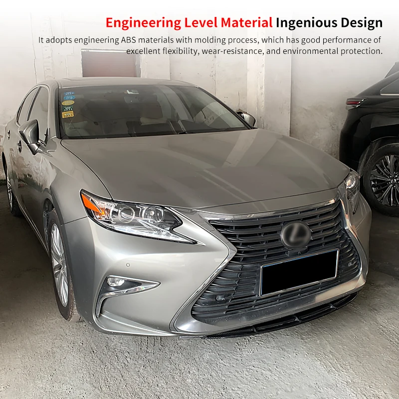 

Car Exterior Decoration Front Bumper Splitter Lip Body Kit Spoiler Chin Plate Carbon Fiber ABS For Lexus ES200 250 300 2015-2022