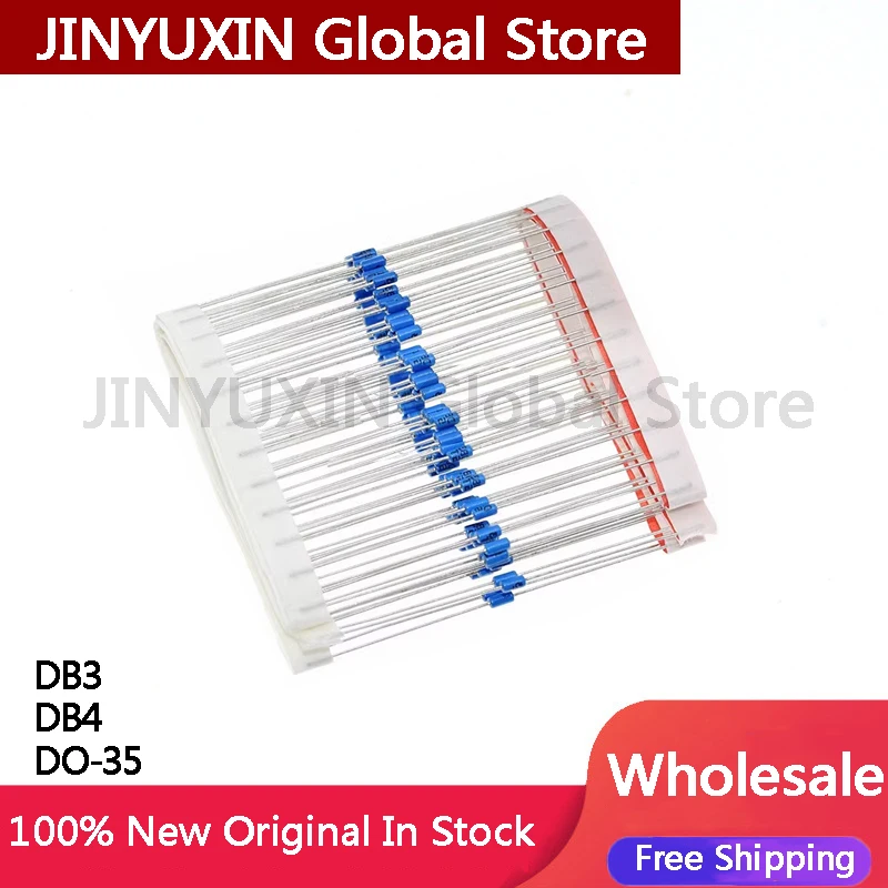 200PCS/Lot DB3 DB4 DB-3 DB-4 Diac Trigger Diodes DO-35 DO-204AH DIP Blue Trigger Tube