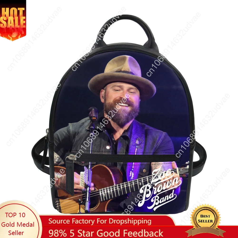 

Zac Brown Backpack Purse Women Schoolbags Personalized Double Shoulder Bag High Quality Daypack Leather Travel Bag Gift