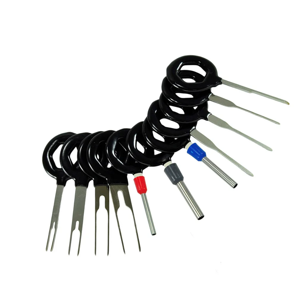 

11Pcs Terminal Extractor Pin Release Tool Carbon Steel Auto Car Wire Harness Connector Plug Disassembly Repair Tool