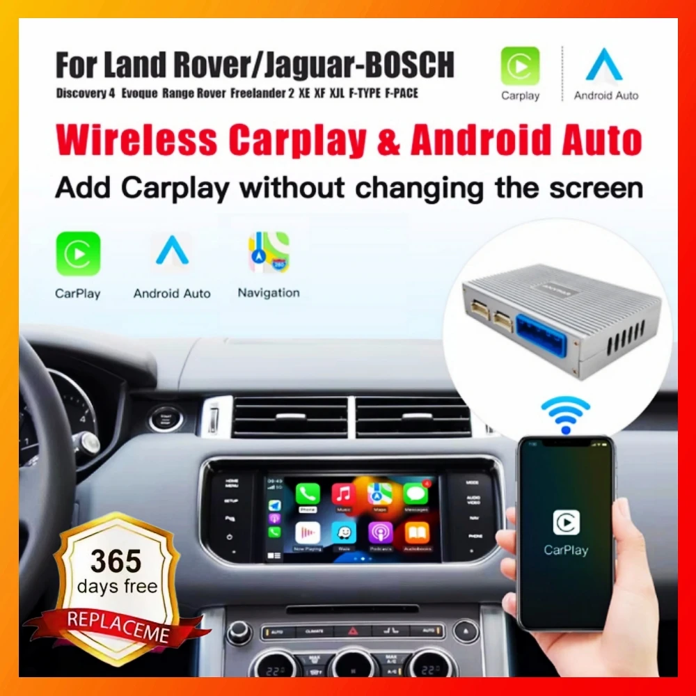 Android Auto Wireless Carplay For Land Rover/Jaguar/Range Rover/Evoque/Discovery 2012-2016 Carplay Multimedia USB Navigation DSP