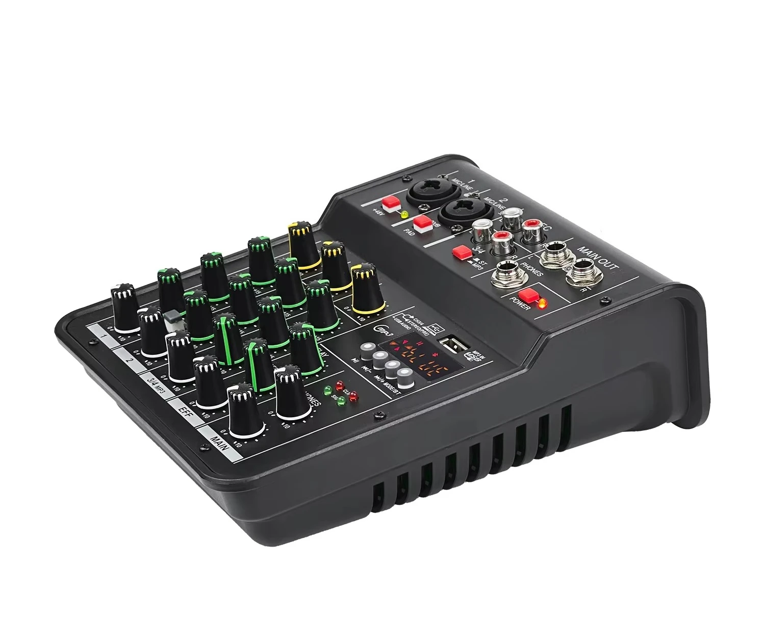 Multifunctional USB Pro Mixer Mini Outdoor Four Channel Mixer