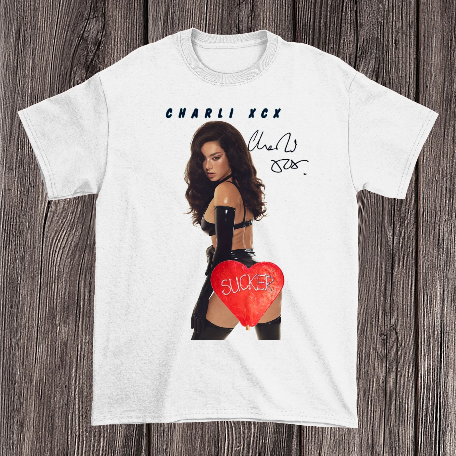 New  Charli XCX Signature Short Sleeve T-Shirt Full Size GC1368