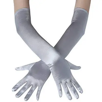 Fashion Long Gloves Satin Opera Evening Party Prom Costume Glove