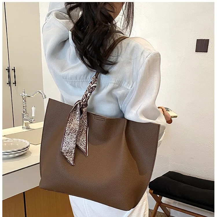 Casual large capacity totes designer women shoulder bags luxury pu leather composite bag big Commuter lady purses and handbags