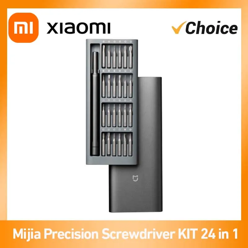 Xiaomi Mijia Precision Screwdriver KIT 24in1 Magnetic Bits Aluminum Box DIY Screw Driver Sets For Home PC Phone Repair Tools