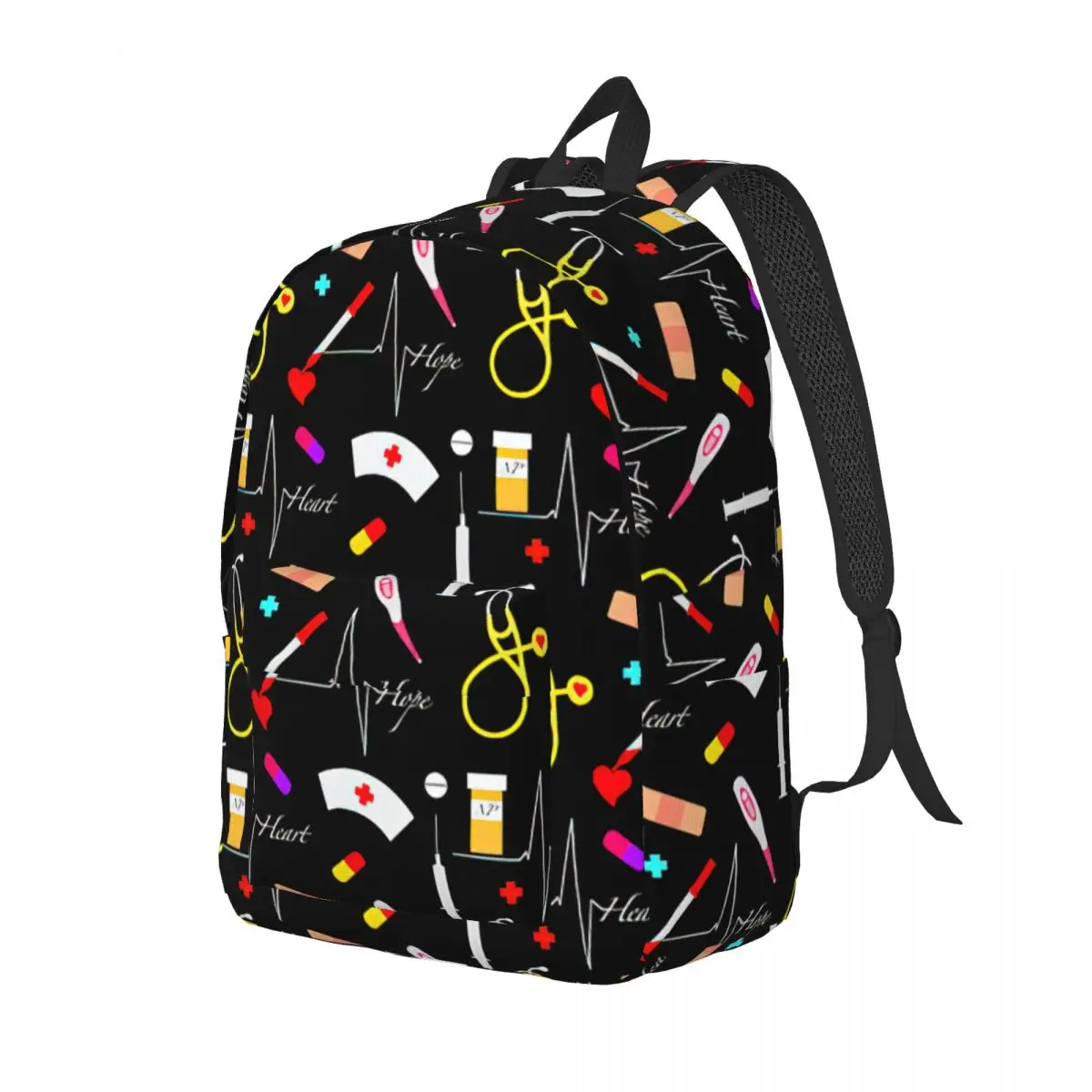 Cute Nurse Backpack for Boy Girl Kids Student School Bookbag Medical Supplies Canvas Daypack Kindergarten Primary Bag Sports