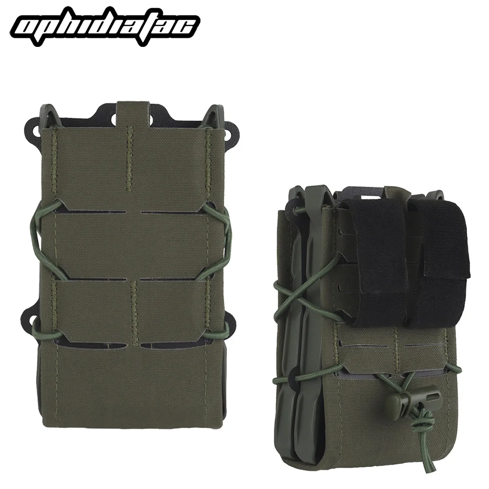 

OPHIDIANTAC M4 M14 M16 AR15 G36 Mag Pouch Double Magazine Pouch Rifle Magazine Holder MOLLE Belt Attach Mag Bags