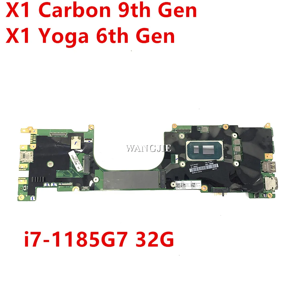 Carte mère pour ordinateur portable Lenovo X1 Carbon 9e génération X1 Yoga 6e génération, i7-1185G7, 32 go de RAM, 100% fonctionnelle